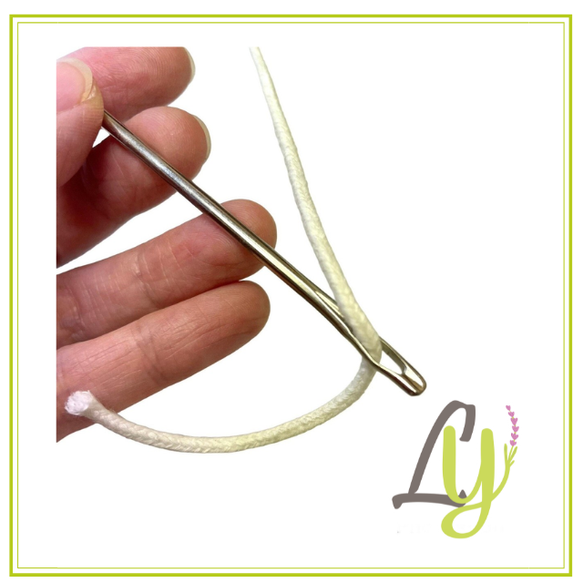 Aguja para colocar pabilo / 2 pzas