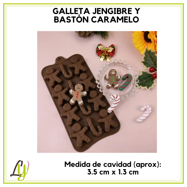 Moldes de Silicon Navideños