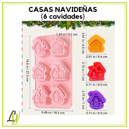 Moldes de Silicon Navideños