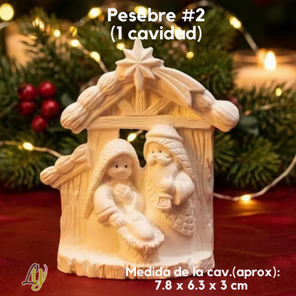 Moldes de Silicon Navideños